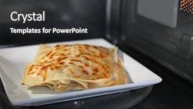  Presentation with cell culture plate - Amazing theme having easy foods cook - tasty lasagna on plate backdrop and a dark gray colored foreground