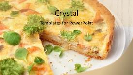  Presentation with plate tectonics earth - Audience pleasing PPT theme consisting of easy foods cook - tasty salmon quiche on plate backdrop and a yellow colored foreground