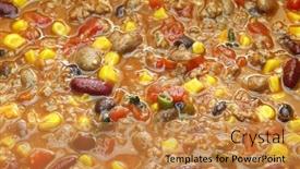  Presentation with taco - Presentation theme with easy-taco-soup-american-food background and a gold colored foreground
