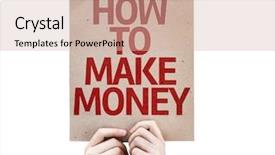  Presentation with money - Audience pleasing slides consisting of easy tips - how to make money card backdrop and a soft green colored foreground