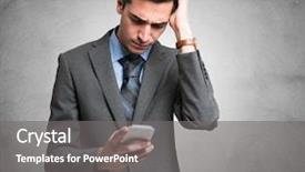  Presentation with 3d man puzzle assembling - Audience pleasing slide deck consisting of easy tips - puzzled man looking at his backdrop and a gray colored foreground