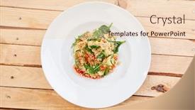  Presentation with couscous - Slide set having easy-zesty-summer-salad background and a lemonade colored foreground