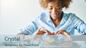  Presentation with vegan burger - Theme enhanced with meat meat alternatives - african american woman background and a lemonade colored foreground