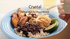  Presentation with cuban - Audience pleasing presentation consisting of eaten plate of traditional cuban backdrop and a lemonade colored foreground