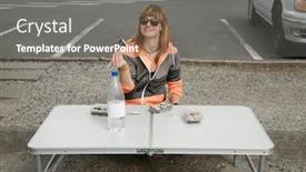  Presentation with parking lot - Cool new theme with eating-boxed-sushi backdrop and a gray colored foreground