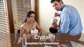  Presentation with chinese food - Presentation enhanced with eating chinese take-out food background and a  colored foreground