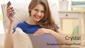  Presentation with hormone - Cool new presentation theme with eating chocolate pregnancy hormone backdrop and a coral colored foreground