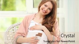  Presentation with hormone - Slides featuring eating chocolate pregnancy hormone background and a lemonade colored foreground