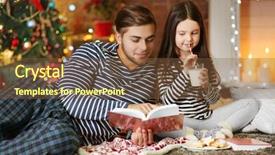  Presentation with cookies christmas - Presentation theme consisting of eating cookies in christmas background and a  colored foreground