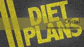  Presentation with diet - PPT theme enhanced with eating disorder - diet plans written background and a gold colored foreground