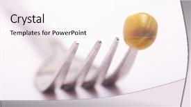  Presentation with eating disorder - Theme featuring eating disorder - fork with one pea background and a pink colored foreground