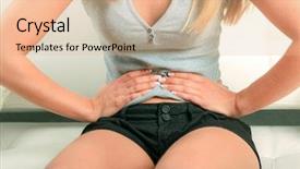  Presentation with eating disorder - PPT theme with eating disorder - sore stomach background and a lemonade colored foreground