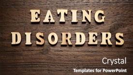  Presentation with eating disorders - PPT theme featuring eating-disorders-sentence background and a tawny brown colored foreground