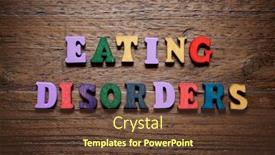  Presentation with eating disorders - Amazing PPT theme having eating-disorders-sentence backdrop and a tawny brown colored foreground
