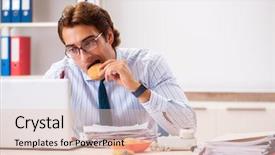  Presentation with healthy eating food photography - Presentation design enhanced with eating food with cockroaches crawling background and a lemonade colored foreground