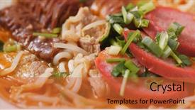  Presentation with hong kong - Theme having eating hong kong local food background and a  colored foreground