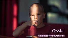  Presentation with ice cream popsicles organic dietary - Audience pleasing slide deck consisting of eating ice cream high contrast backdrop and a wine colored foreground