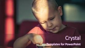  Presentation with ice cream food truck - PPT theme featuring eating ice cream high contrast background and a wine colored foreground