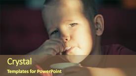  Presentation with ice cream - Beautiful slide deck featuring eating ice cream high contrast backdrop and a tawny brown colored foreground