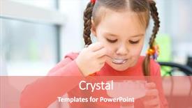  Presentation with ice cream popsicles organic dietary - PPT theme with waving flag of new orleans background and a  colored foreground.