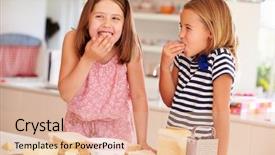  Presentation with eating - Cool new slide set with eating ingredients whilst making cheese backdrop and a lemonade colored foreground