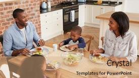  Presentation with meal plan - Colorful presentation theme enhanced with eating meal in open plan backdrop and a  colored foreground