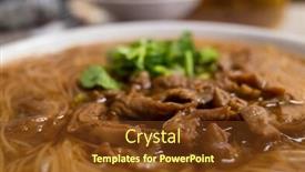  Presentation with intestine - Cool new presentation theme with eating-taiwan-snack-of-thin backdrop and a tawny brown colored foreground