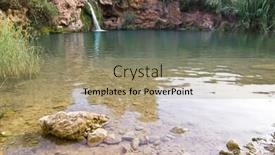  Presentation with hidden - Amazing theme having eautiful-waterfall-in-hidden-secret backdrop and a coral colored foreground