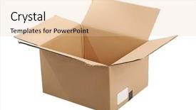  Presentation with cardboard - Colorful slide deck enhanced with ebay - cardboard box open backdrop and a lemonade colored foreground