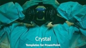  Presentation with diseases - Cool new theme with ebola toxic gases biological warfare backdrop and a teal colored foreground