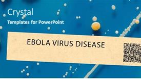  Presentation with disease infection - Presentation design consisting of ebola-virus-disease-viral-infection background and a  colored foreground