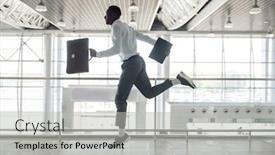  Presentation with flies nervous system - PPT layouts having ebony businessman flies on the wings of happiness background and a light gray colored foreground