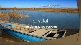  Presentation with natural - PPT layouts enhanced with ebro-delta-is-a-unique and a ocean colored foreground