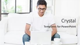  Presentation with indian cricketer - Beautiful PPT layouts featuring ebusiness - young indian guy start his backdrop and a white colored foreground