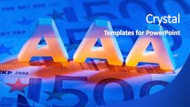  Presentation with rating - Cool new presentation with ecb - rating agency has awarded backdrop and a cobalt blue colored foreground