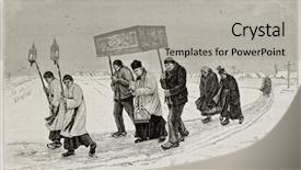  Presentation with cell biology 3d illustration - Presentation design with ecclesiastes - viaticum in snowy burgundy old background and a  colored foreground