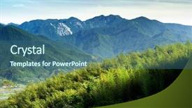  Presentation with sky blue - Presentation theme having ecco park - here ard blue sky white background and a  colored foreground