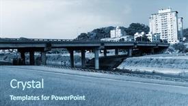  Presentation with apartments - PPT theme featuring ecco park - here are beautiful apartments background and a  colored foreground