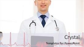  Presentation with teamwork - Amazing slides having ecg app - medicine profession teamwork and healthcare backdrop and a  colored foreground