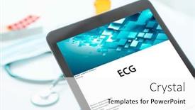  Presentation with medical procedures - Slide deck consisting of ecg-medical-procedures-a-test background and a  colored foreground