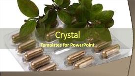  Presentation with herbal medicine - Audience pleasing theme consisting of echinacea antibiotics - herbal medicine isolated on white backdrop and a tawny brown colored foreground