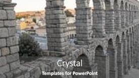  Presentation with aqueduct - PPT theme enhanced with echoes-of-roman-grandeur-majestic background and a dark gray colored foreground