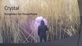  Presentation with addiction - Beautiful presentation theme featuring ecigarette - only man with smoke backdrop and a soft green colored foreground