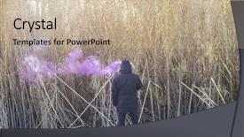  Presentation with addiction - Colorful presentation theme enhanced with ecigarette - toxic man with smoke backdrop and a soft green colored foreground