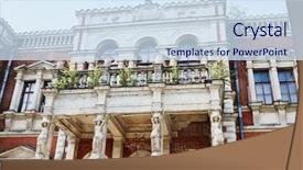  Presentation with architect - Amazing theme having eclectic - abandoned estate of mikhail izmailov backdrop and a sky blue colored foreground