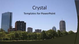  Presentation with boston - Cool new presentation design with eclectic - boston with the charles river backdrop and a light blue colored foreground