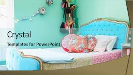  Presentation with automotive dashboard interior engineering - Slide deck consisting of eclectic - stylish bedroom interior background and a arctic colored foreground