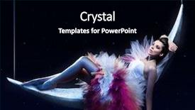  Presentation with eclipse - PPT theme enhanced with eclipse - beauty brunette lying background and a black colored foreground