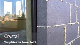  Presentation with graphite - Slide set consisting of eco brick - graphite styrofoam insolation background and a gray colored foreground