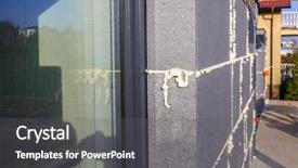  Presentation with under construction - Slides having eco brick - graphite styrofoam insolation background and a dark gray colored foreground